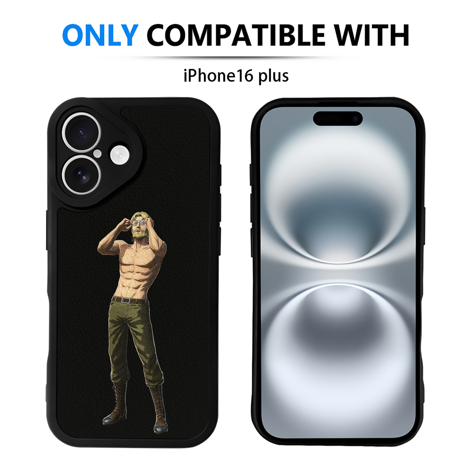 （画像用） 進撃の巨人 Attack on Titan 【iPhone 16シリーズ対応】シリコンスマホケース（レザー調） 材質：シリコン